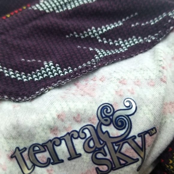 Terra & Sky Polar Bear Leggings Plus Size 2X 3X 4X - Picture 7 of 7